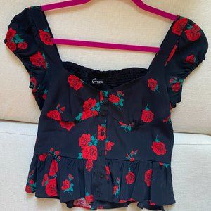 Floral Peplum Top